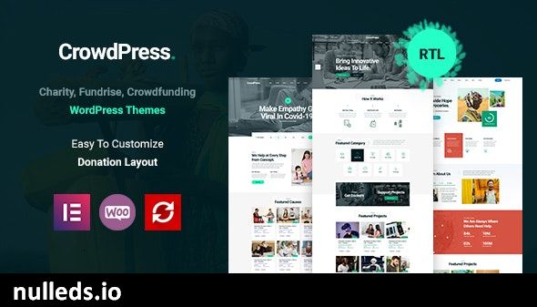 CrowdPress - Crowdfunding Responsive WordPress Theme