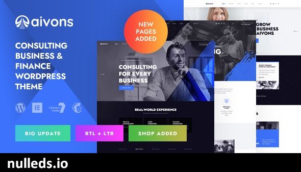 v1.2.1 Aivons - Business Consulting WordPress Theme