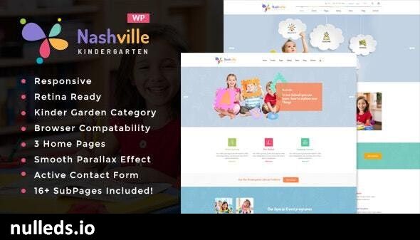 Nashville - Day Care & Kindergarten School WordPress Theme