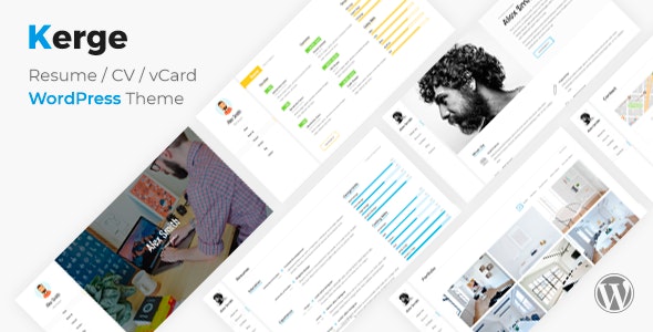 Kerge - Resume WordPress Theme