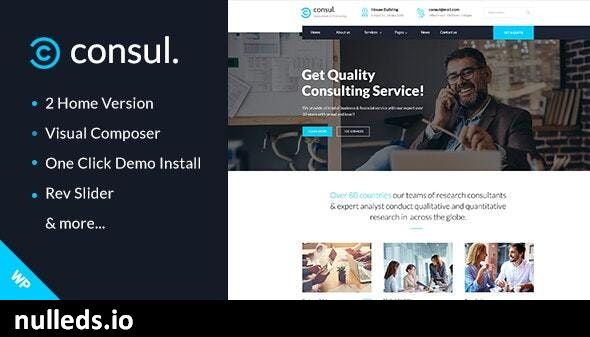 Consul -  Professional Services WordPress Theme