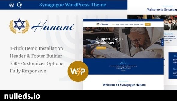 Hanani | Jewish Community & Synagogue WordPress Theme + RTL