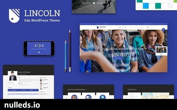 Lincoln - Education Material Design WordPress Theme