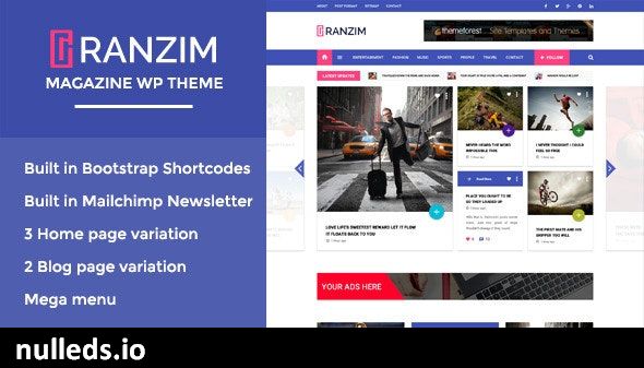 Ranzim - Responsive Magazine WordPress Theme