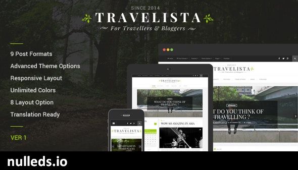 Travelista - WordPress Blog Theme