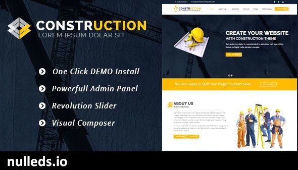 Construction –  WordPress Theme for Renovation Business