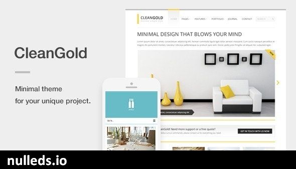 CleanGold - A Minimal Responsive WordPress Theme