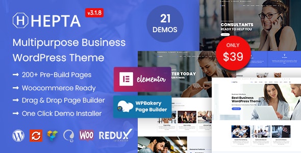 Hepta - Multipurpose Business WordPress Theme