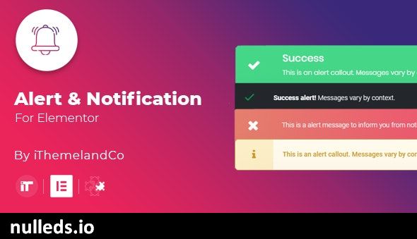 Alert and Notification For Elementor