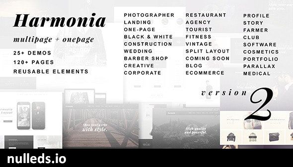 Harmonia - Creative Multi-Purpose WordPress Theme