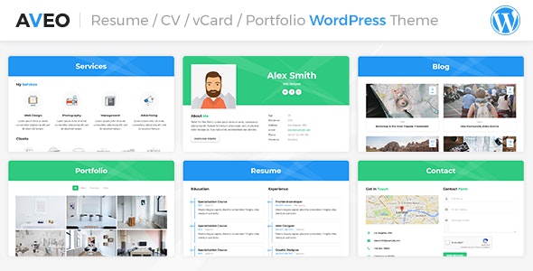 Aveo | Resume WordPress Theme