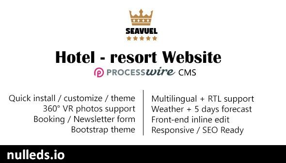 SeaVuel | Multilingual - Hotel website with CMS | Bootstrap 4 theme