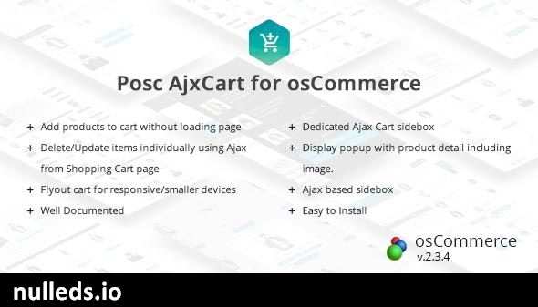 Posc Ajxcart - Ajax Add to cart for osCommerce