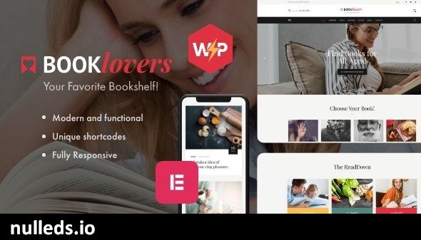 Booklovers - Publishing House & Book Store WordPress Theme + RTL