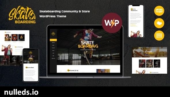 Skateboarding Community & Store WordPress Theme