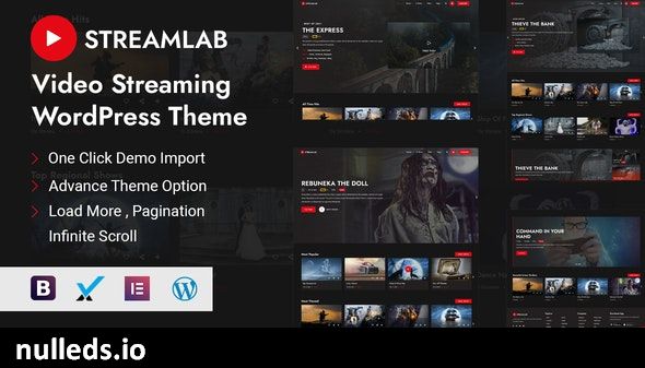 v2.0.9 Streamlab - Video Streaming WordPress Theme