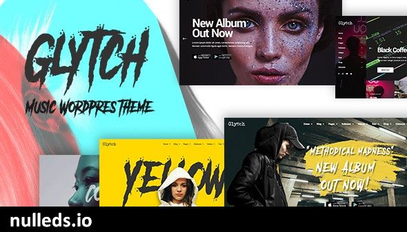 Glytch - A Vibrant Music WordPress Theme