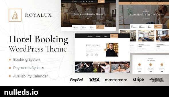 Royalux - Hotel Booking WordPress Theme