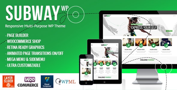 Subway - Responsive Multi-Purpose WordPress Theme