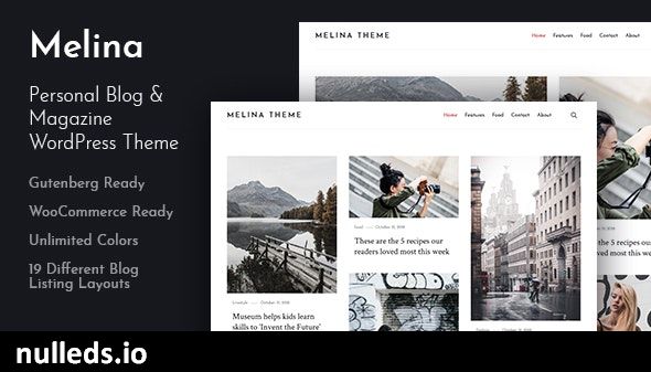 Melina - Personal Blog & Magazine WordPress Theme