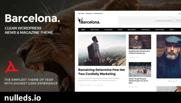 Barcelona. - Clean News & Magazine WordPress Theme