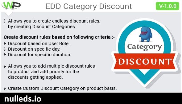 EDD Category Discount