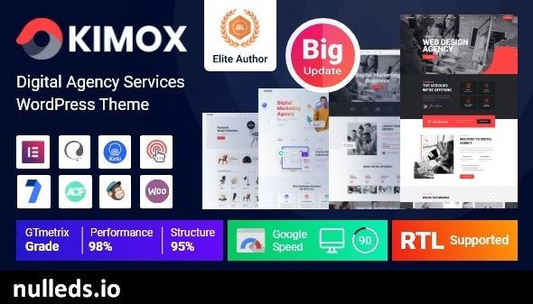 Kimox - Digital Agency Services WordPress Theme