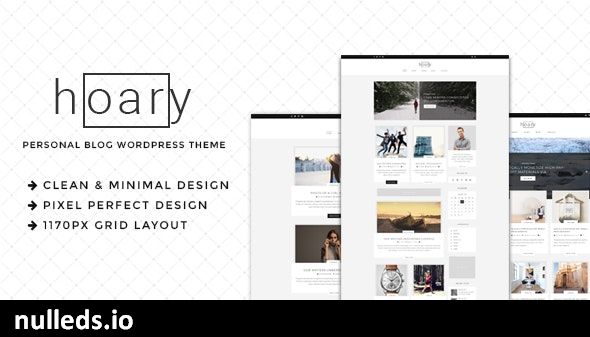 Hoary - Minimal Blog WordPress Theme