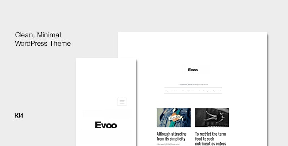 Evoo - WordPress Theme for Bloggers