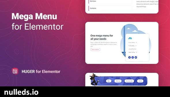 Huger – Mega Menu for Elementor