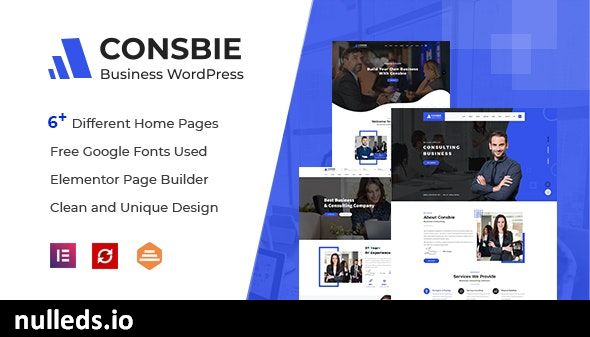 Consbie - Business & Consulting Elementor WordPress Theme