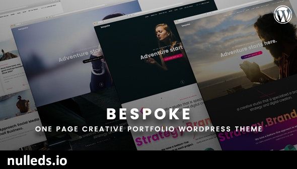 Bespoke - Onepage Creative WordPress Theme