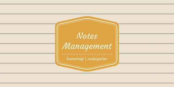 Personal Notes Management System