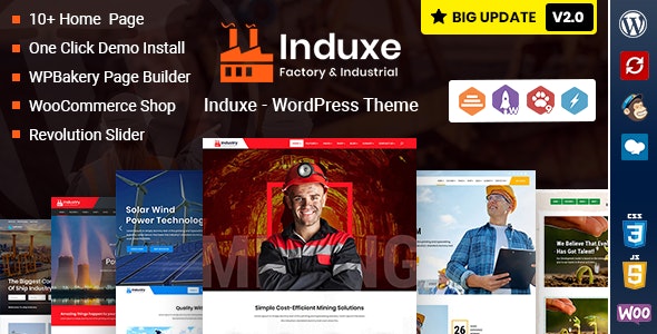 Induxe - Industry & Factory WordPress