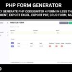 PHP Form Generator - Codeigniter 4 Form Master, Form Header Detail, User Management, Multi-language