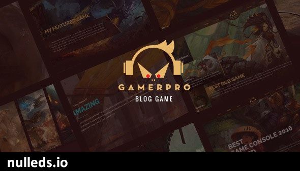 GAMERPRO - Fantastic Blog WordPress theme for GAME SITES