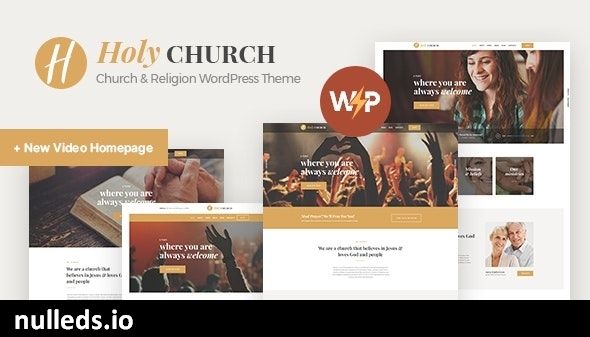 Holy Church | Religion, Charity & Nonprofit WordPress Theme