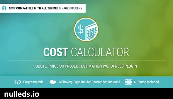 Cost Calculator WordPress