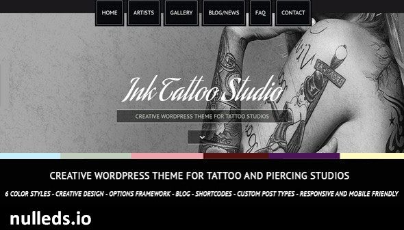 Ink Tattoo Studio - Creative WordPress Theme