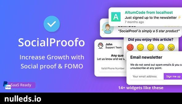 SocialProofo - Social Proof & FOMO Widgets Notifications (SAAS)