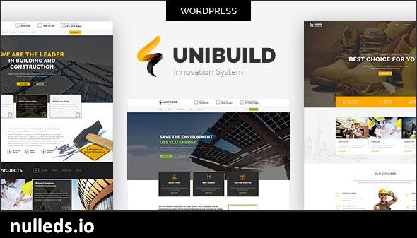 Factory, Industry, Construction Building WordPress Theme - Unibuild