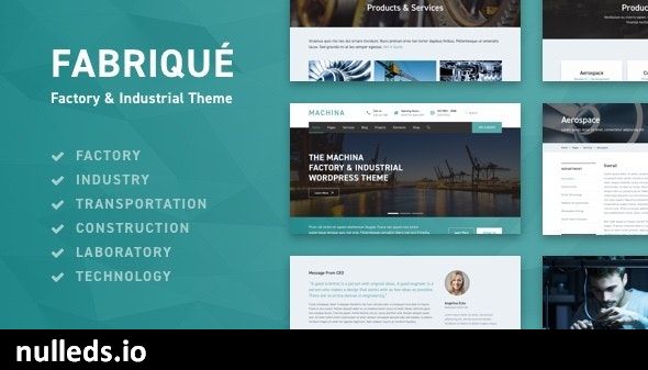 Fabriqué - Factory & Industrial Business WordPress Theme