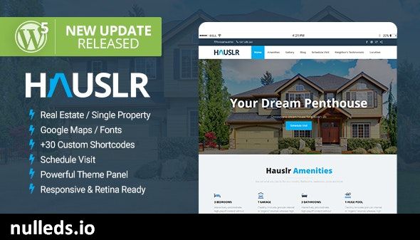 Hauslr - Single Property WordPress Theme