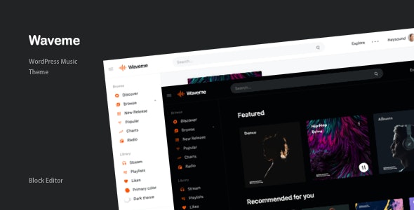 v11.1 Waveme - Music Platform WordPress Theme