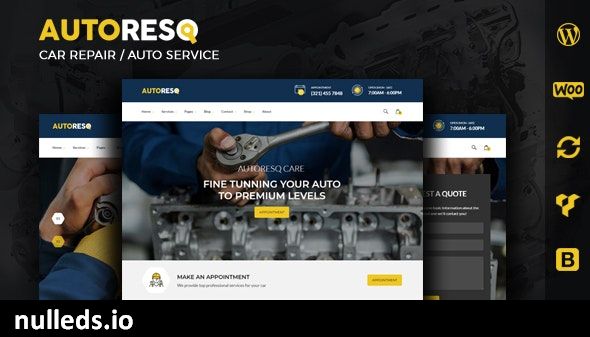 Autoresq - Car Repair WordPress Theme