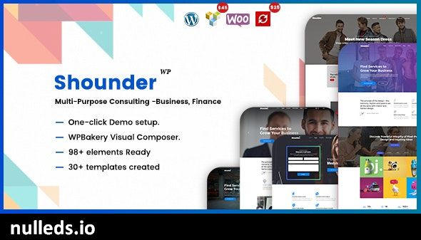 Shounder - Multi-Purpose Consulting Business WordPress Theme