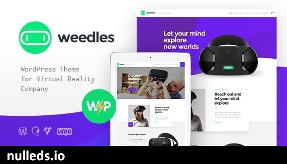 Weedles | Virtual Reality Landing Page & Store WordPress Theme