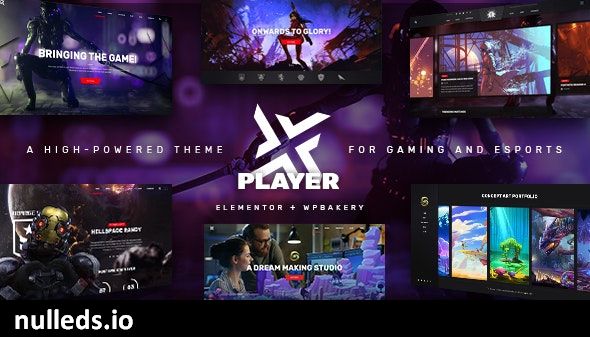 PlayerX - A High-powered Theme for Gaming and eSports