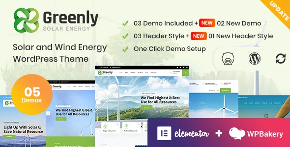 v6.4 Greenly - Ecology & Solar Energy WordPress Theme