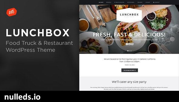 Lunchbox - Food Truck & Restaurant Theme